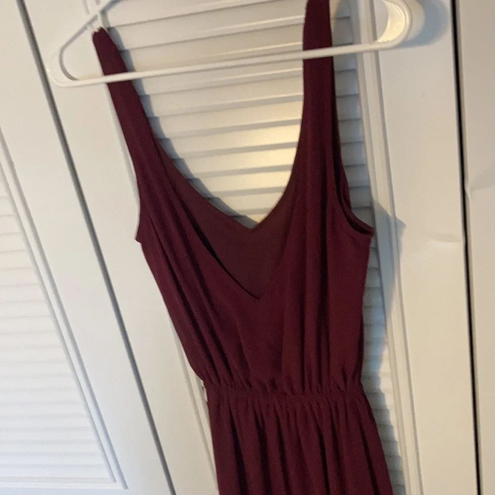 Show Me Your Mumu Dress Kendall Maxi Merlot Chiffon Purple Size Extra Small